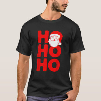 HO HO HO 3 Santa Claus Xmas  T-Shirt