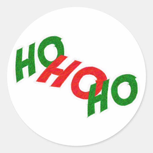 Ho Ho Ho autocollant (Devant)