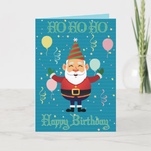 Ho Ho Ho Bonne carte d'anniversaire
