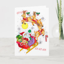 Ho! Ho! Ho! Carte de Noël