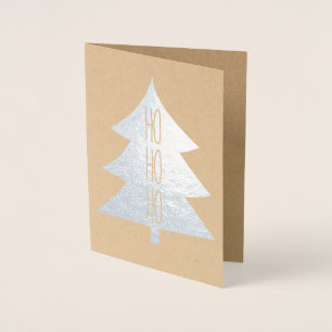 Ho Ho Ho - Carte de Noël Foil modifiable