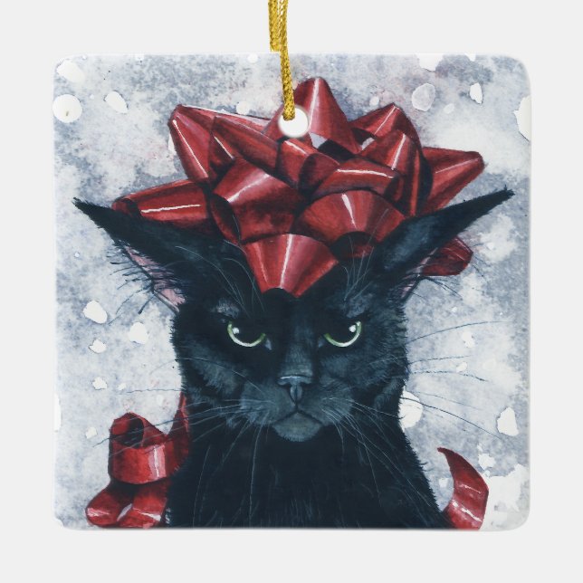 Ho. Ho. Ho. Ceramic Ornament (Front)