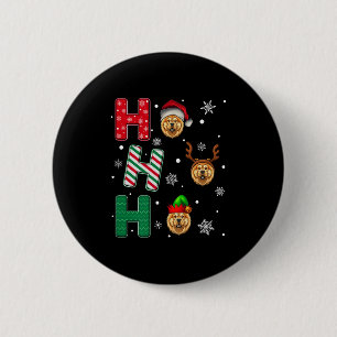Ho Ho Ho Chow Chow Dog Lover Matching Christmas El 2 Inch Round Button