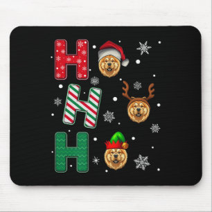 Ho Ho Ho Chow Chow Dog Lover Matching Christmas El Mouse Pad