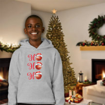 Ho Ho Ho Christmas Basketball Kids