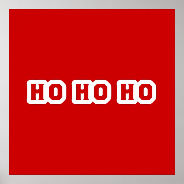 Ho Ho Ho Christmas Cheer Poster (Front)