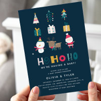 Ho Ho Ho Christmas Couples Baby Shower