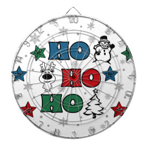 Ho-Ho-Ho Christmas design Dartboard