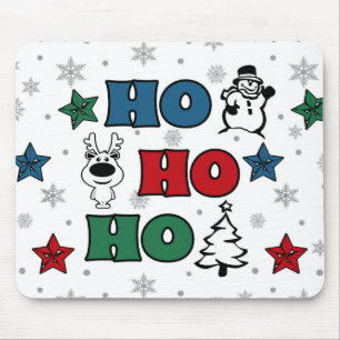 Ho-Ho-Ho Christmas design Mouse Pad