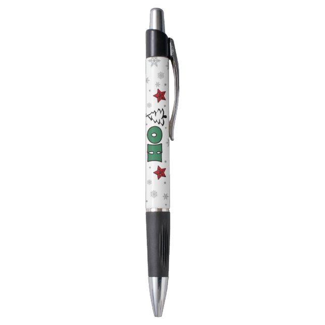 Ho-Ho-Ho Christmas design Pen (Bottom (Vertical))