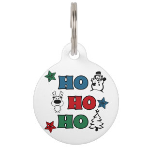 Ho-Ho-Ho Christmas design Pet Tag