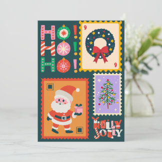 Ho Ho Ho Christmas Holiday Card