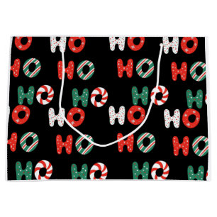 Ho Ho Ho Christmas Large Gift Bag