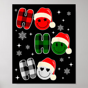Ho Ho Ho Christmas Pajama For Kids Men Women Xmas Poster