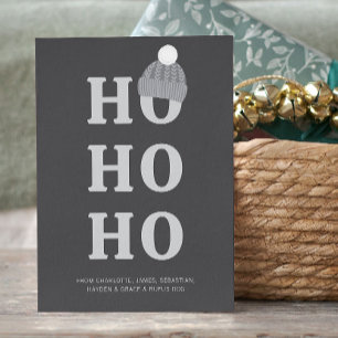 Ho Ho Ho Christmas Personalized Holiday Card