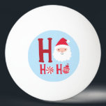 Ho Ho Ho Christmas Santa Ping Pong Ball<br><div class="desc">This holidays design features the text "Ho Ho Ho" in modern red typography accented with a Santa,  candy and a Christmas bauble. #christmas #holidays #seasonal #festive #santa #santaclaus #candy #bauble #decorations #gifts #christmasgifts #pingpong #pingpongballs #tabletennis #game #fun #gamesroom #sports</div>