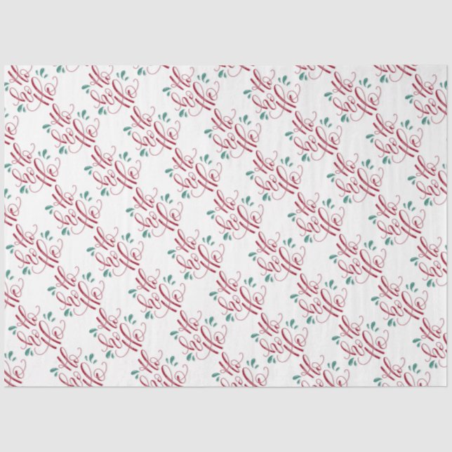 Ho Ho Ho Christmas Tissue Paper (Front)