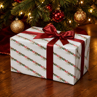 Ho Ho Ho Christmas Wrapping Paper