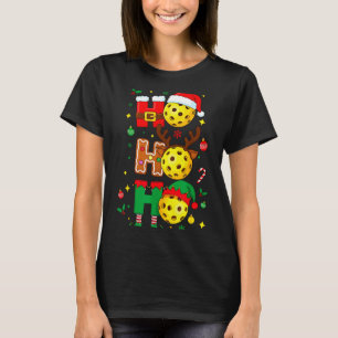 Ho Ho Ho Ckleball Christmas, Funny Paddle Players  T-Shirt