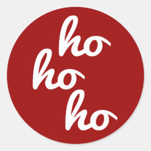 Ho-ho-ho Classic Round Sticker