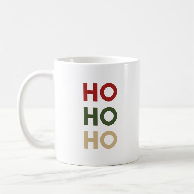 Ho Ho Ho Coffee/Hot Chocolate Mug (Left)