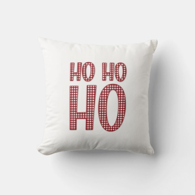 Ho Ho Ho Coussin de Noël (Recto)
