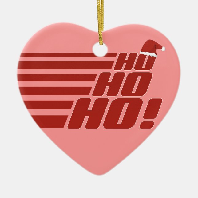 Ho Ho Ho custom Xmas ornament (Front)