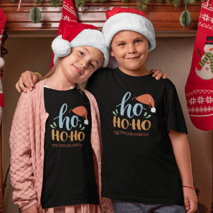 Ho Ho Ho Famille Noël Garçon T-shirt
