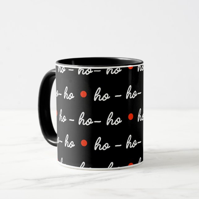 Ho Ho Ho Fun Christmas Mug (Front Left)