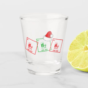 Ho Ho Ho   Funny Christmas Chemistry Geek Humour Shot Glass