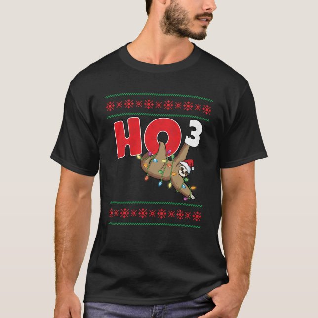 Ho Ho Ho Funny Math Ugly Christmas Sweater Xmas Sl (Front)