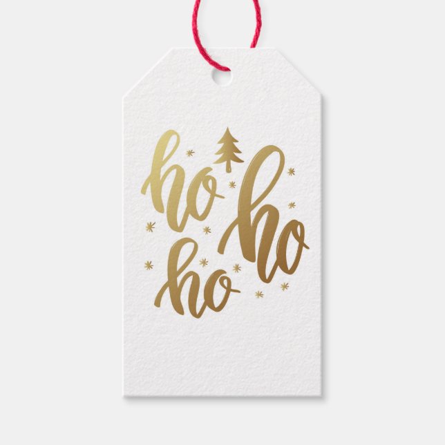 Ho Ho Ho Gift Tags (Front)