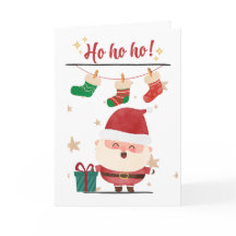 Ho Ho Ho - Happy Père Noël - Carte de voeux