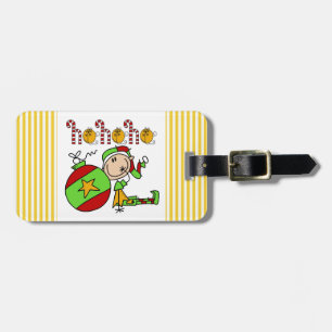 Ho Ho Ho Holiday Elf Luggage Tag