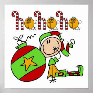 Ho Ho Ho Holiday Elf Poster