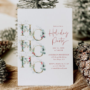 Ho Ho Ho Holiday Party Invitation