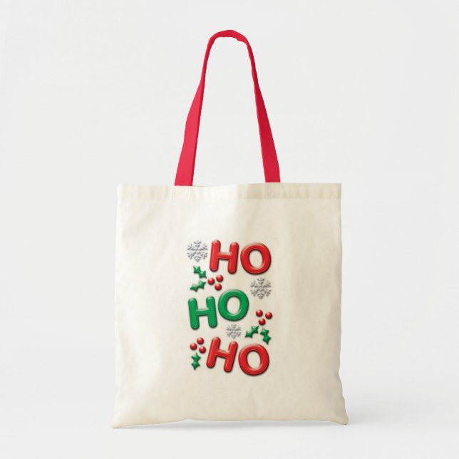 Ho - Ho - Ho Holiday Tote Bag (Devant)