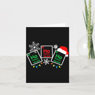 Ho Ho Ho Holmium Chemistry Element 67 Periodic Tab Card