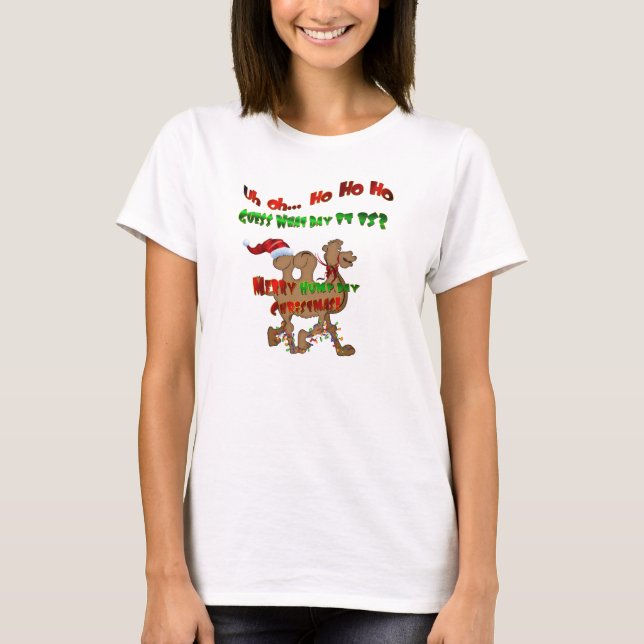 Ho Ho Ho Hump Day Christmas T-Shirt (Front)