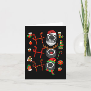 Ho Ho Ho Ice Hockey Christmas Ice Hockey Player Xm Card