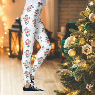 Ho Ho Ho ! Jolly Holiday Cheer noël Leggings