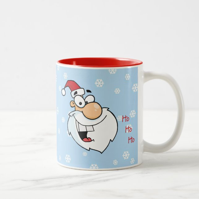 Ho Ho Ho Jolly Ole St. Nick Two-Tone Coffee Mug (Right)