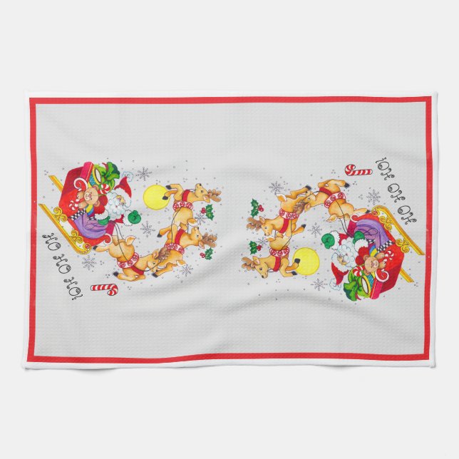 Ho Ho Ho! Kitchen Towels (Horizontal)