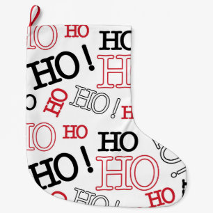 Ho Ho Ho Large Christmas Stocking