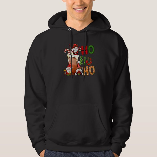 Ho Ho Ho Latte Sweets Winter Gnomes Santa Christma Hoodie (Front)