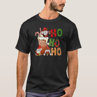 Ho Ho Ho Latte Sweets Winter Gnomes Santa Christma T-Shirt