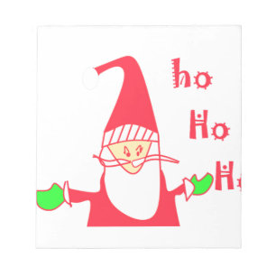 Ho Ho Ho Merry Christmas From Santa.png Notepad