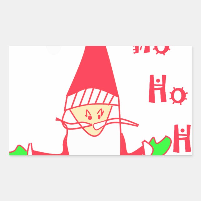 Ho Ho Ho Merry Christmas From Santa.png Sticker (Front)