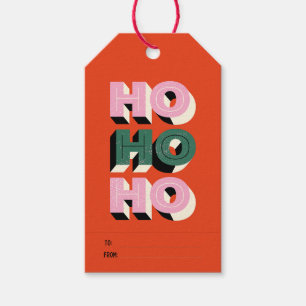 HO HO HO MERRY CHRISTMAS GIFT TAGS