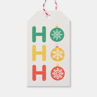 HO HO HO MERRY CHRISTMAS GIFT TAGS